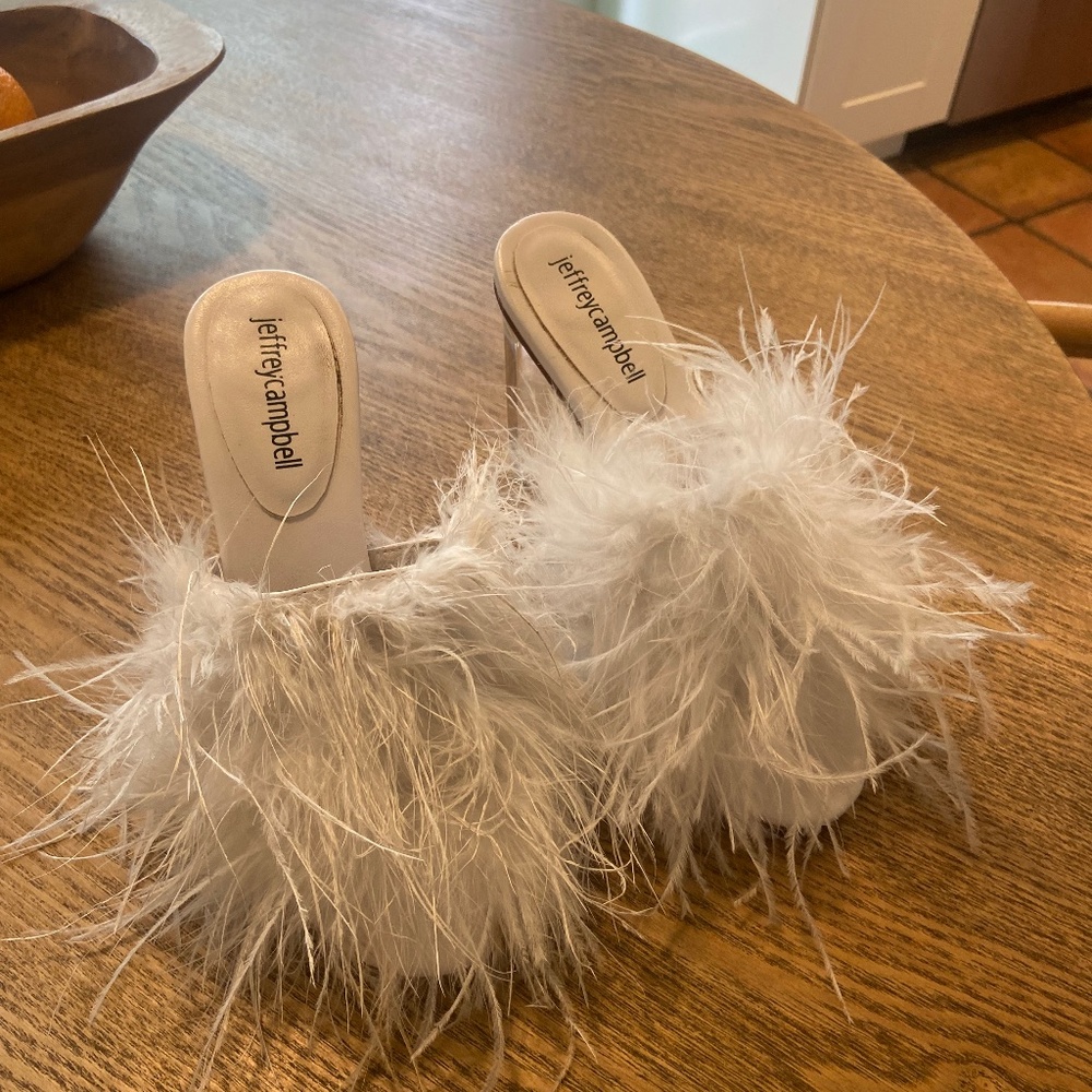 Jeffery Campbell feather heels